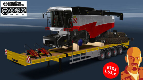 DOLL 4 AXIS FLATBED & FARMING CARGO PACK v3.0 ETS2 1.53.x