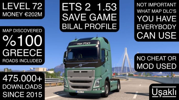ETS 2 - 1.53 Save Game Profile