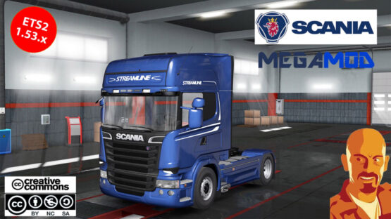 SCANIA MEGAMOD v5.3 ETS2 1.53.x