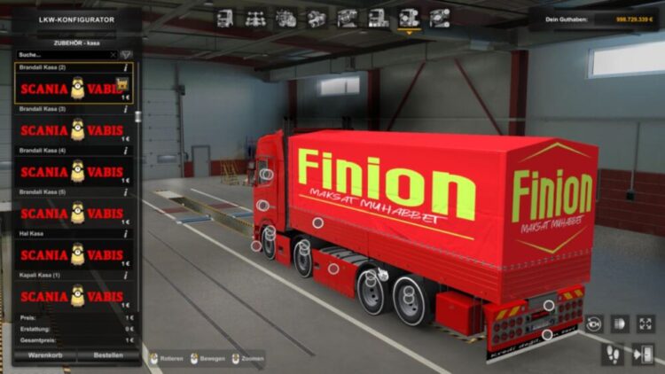 Scania S 8&times;2 by Finion (Kirkayak) [ETS2 1.53]