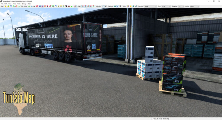 Tunisia Map 1.2 For ETS2 Version 1.53