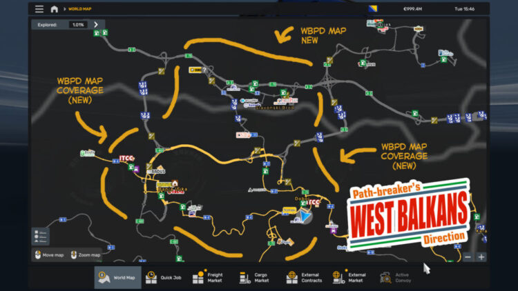 West Balkans Path-Breaker’s Direction (WBPD) Map v3.0