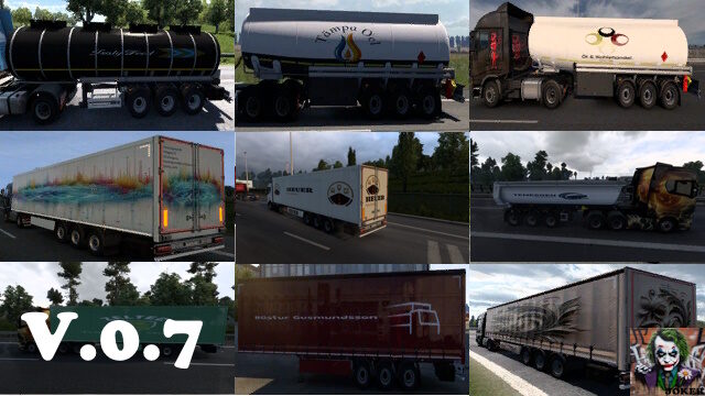 AI Traffic Trailer Paint-Job Pack v.0.7 (by Joker)