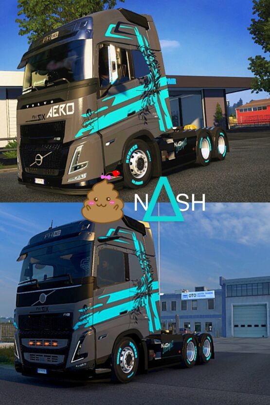 Grey Volvo FH6 4k skin