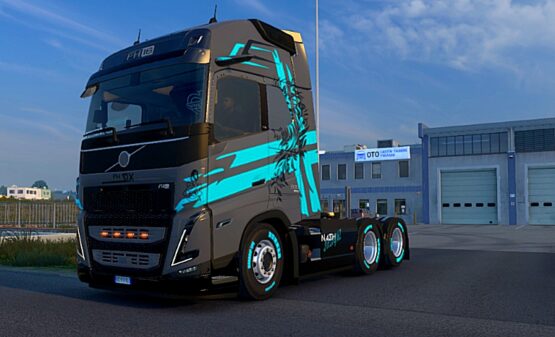 Grey Volvo FH6 4k skin