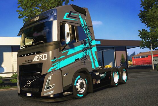 Grey Volvo FH6 4k skin