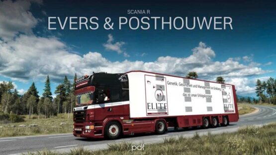 Scania R500 Evers & Posthouwer + Trailer v8.0