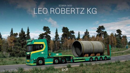 Scania S650 Leo Robertz KG + Kassbohrer Trailer v1.0