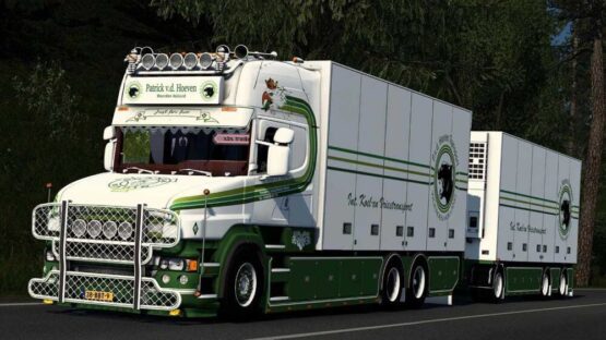 Scania T500 Tandem Patrick vd Hoeven + Trailer v3.0