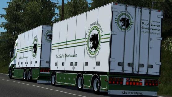 Scania T500 Tandem Patrick vd Hoeven + Trailer v3.0