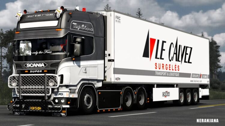 Ludwig Scania R620 V8 + Schmitz Trailer v1.53