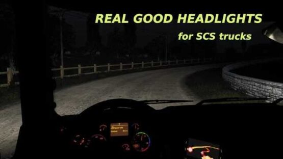 Real Good Headlights for SCS Trucks v1.0