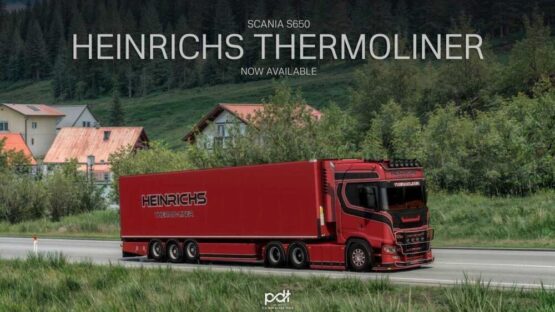 Scania S650 Heinrichs Thermoliner + Trailer v1.0