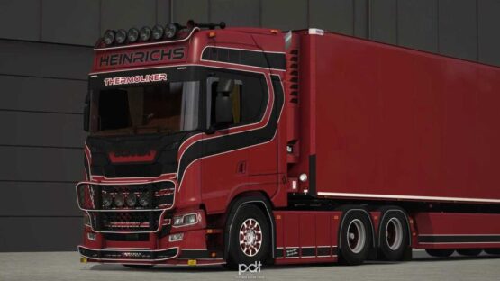 Scania S650 Heinrichs Thermoliner + Trailer v1.0