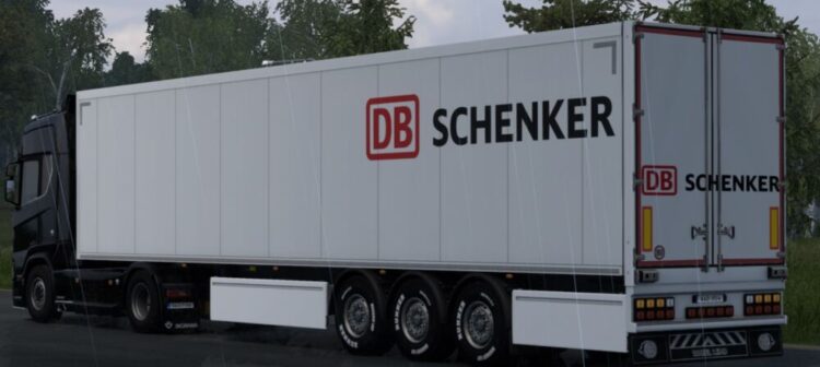 DB Schenker trailer mod ETS2 (SCS box trailer)