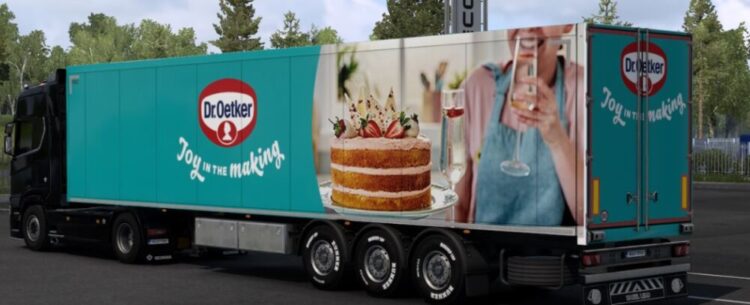 Dr. Oetkerskin SCS box trailer
