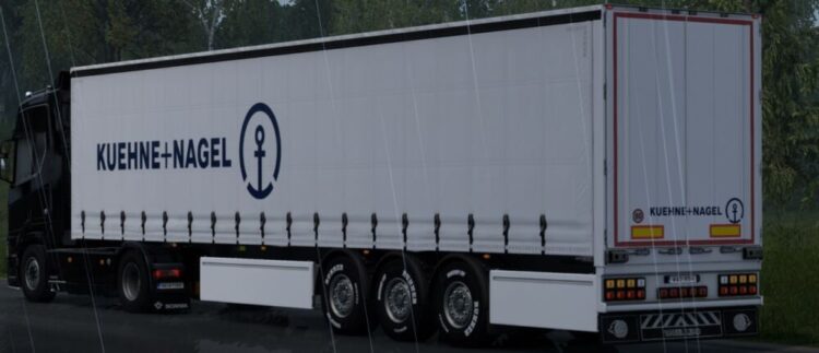 Kuehne+ nagel skinmod ETS2 (SCS box trailer)