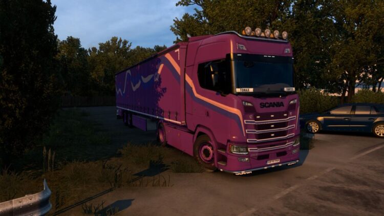Lavander Wave Scania S Skin
