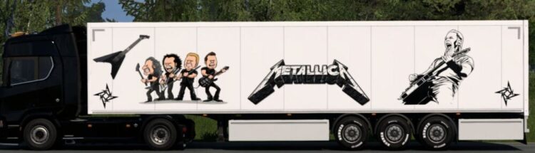 Metallica DryVan Trailer skin ETS2 V1