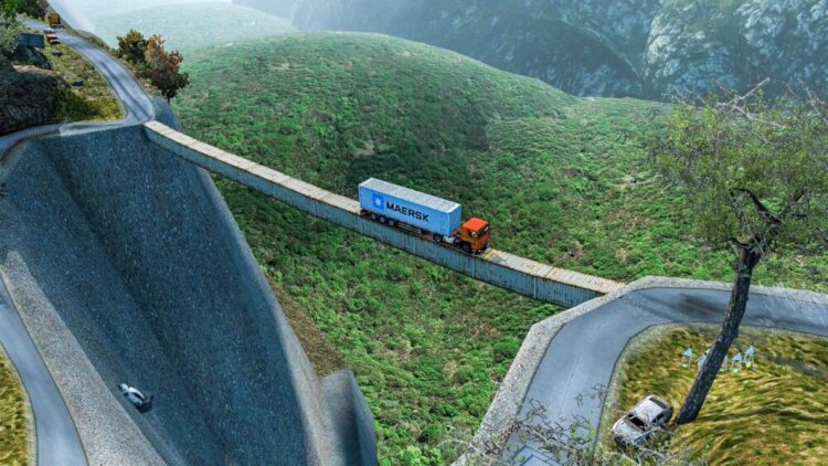 Most Dangerous roads Map Mod in ETS2 1.53 and 1.54
