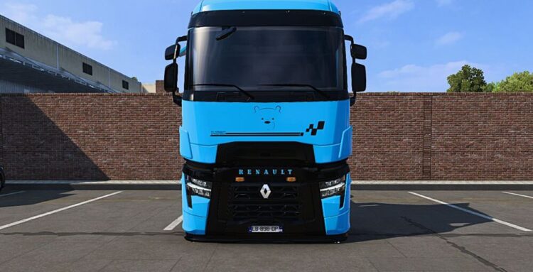 Renault T blue and cream skin