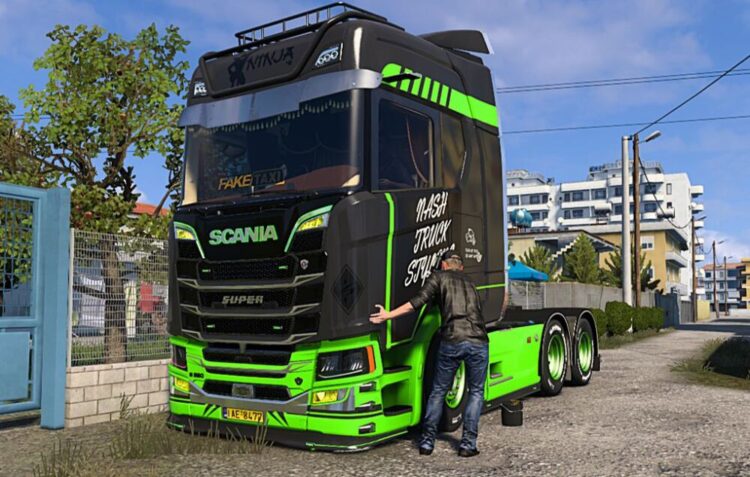 Scania S 4K Lime skin