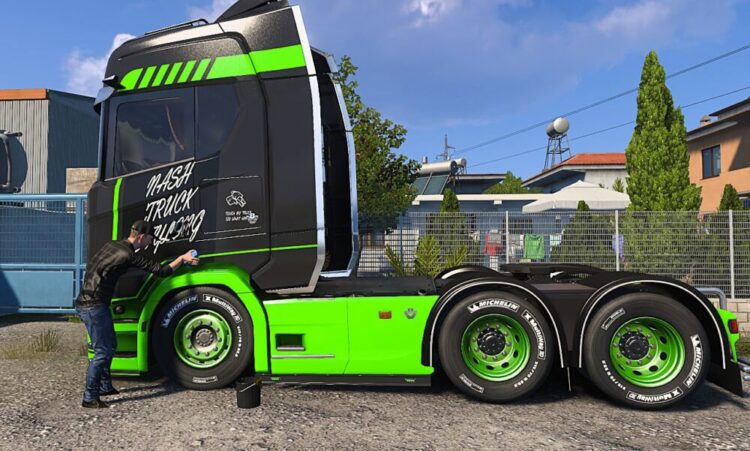 Scania S 4K Lime skin