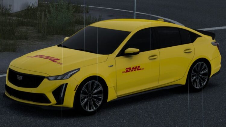 DHL CADILLAC CT5-V BLACK WING 2022 ATS ETS2 BY RODONITCHO MODS 1.0 1.54 20 04 2025