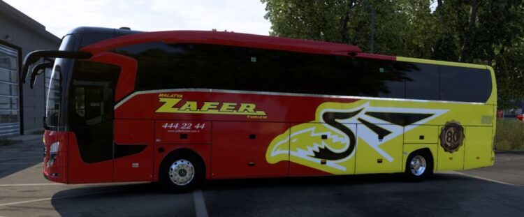 Ets 2 Travego 16 SHD Zafer Turizm 2025 Skinpack