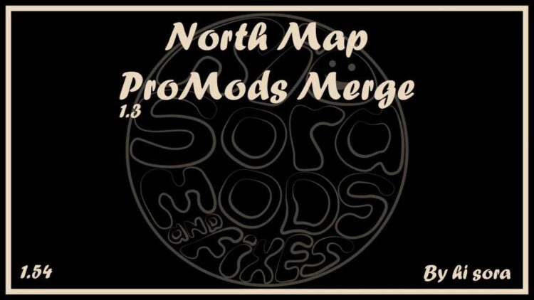 North Map &ndash; ProMods Merge v1.3 (1.54)