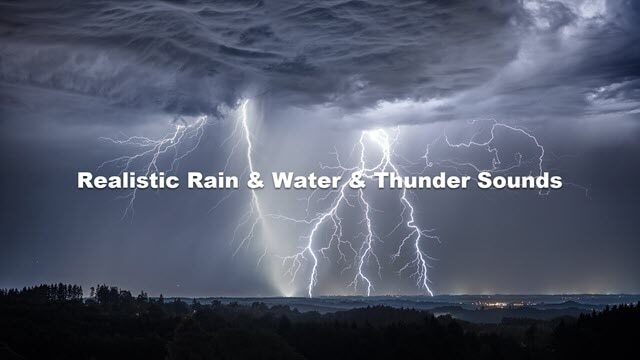 Realistic Rain & Water & Thunder Sounds V8.1