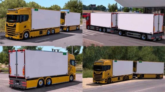 Scania NextGen Autotreno Frigo + Trailer Megamod v1.54