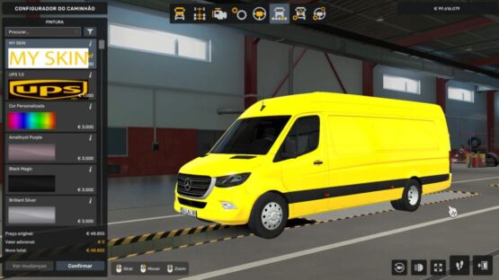 TEMPLATE + SKIN EDIT MERCEDES-BENZ SPRINTER 2023 ETS2 v1.0
