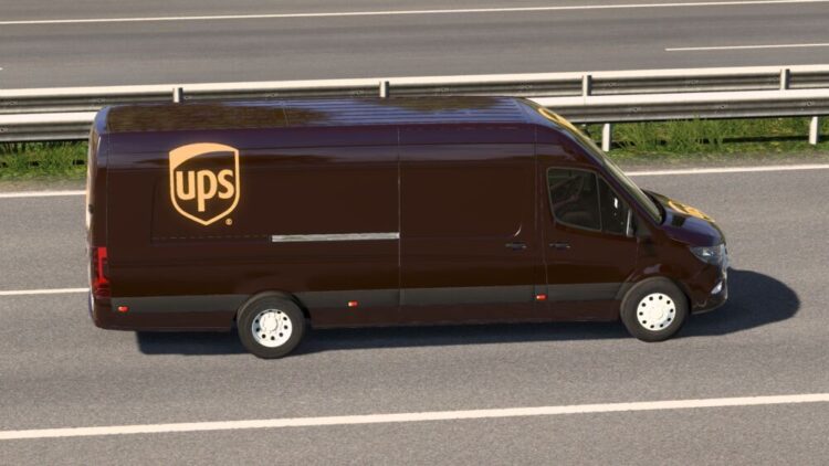UPS MERCEDES-BENZ SPRINTER TRZPRO ETS2 BY RODONITCHO MODS 1.0 1.54 23 04 2025