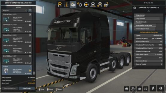ENGINE D17 600 HP VOLVO FH16 2012 BY RODONITCHO MODS 1.0 1.54 1.55 04 05 2025