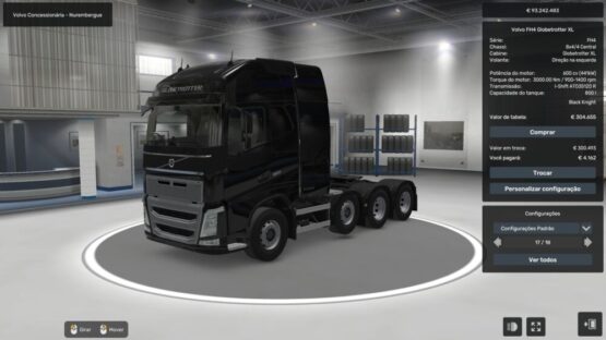 ENGINE D17 600 HP VOLVO FH16 2012 BY RODONITCHO MODS 1.0 1.54 1.55 04 05 2025