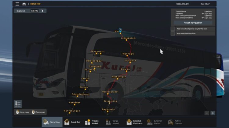Map Sitinjau Lauik V17 ETS2 1.36 to 1.54