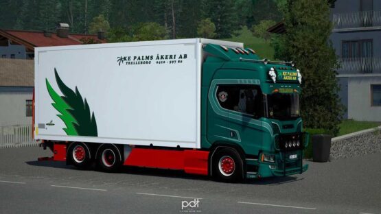 Scania R520 KE Palms Akeri AB + Trailer v8.0