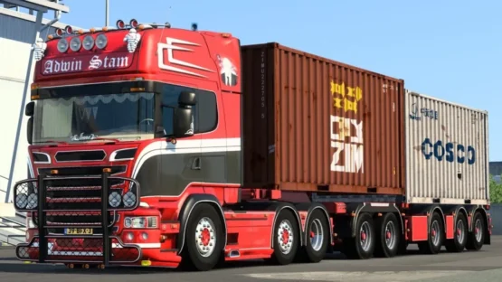 Scania R580 Adwin Stam + Trailer v7.1