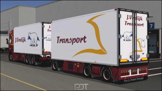 Scania R580 J.Vrolijk Transport + Trailer v12.0