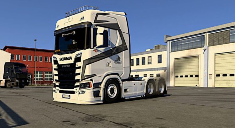 Scania S Adonai skin ( Blue, red and grey)