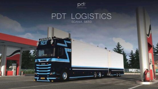 Scania S650 Tandem PDT Logistics + Trailer v9.0