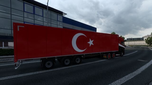 Turkish Flag Trailer &ndash; ETS2