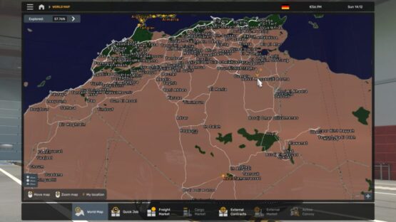 ETS2 World Map Background 2.0