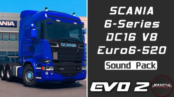 Scania 6-Series 520 DC16 V8 Sound Pack v1.3