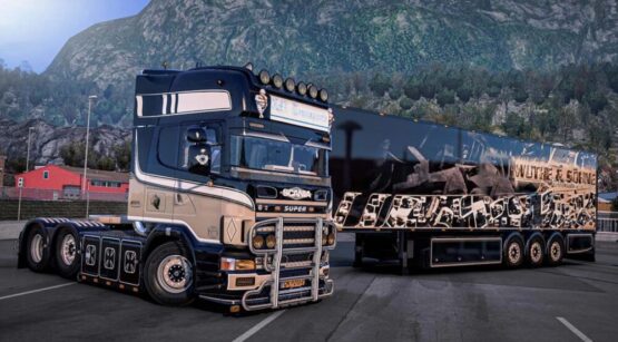 Scania Lion 164L V8 Special + Schmitz FCP245 Thermo Trailer v1.54