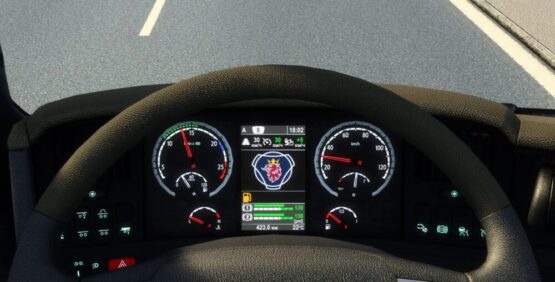 Scania R 2009 and Streamline Improved Dashboard v1.56