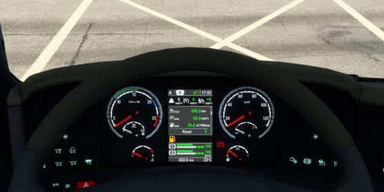 Scania R 2009 and Streamline Improved Dashboard v1.56