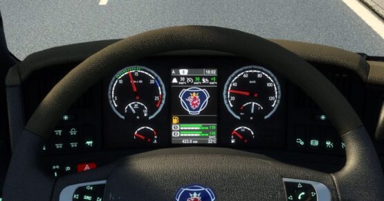 Scania R 2009 and Streamline Improved Dashboard v1.56