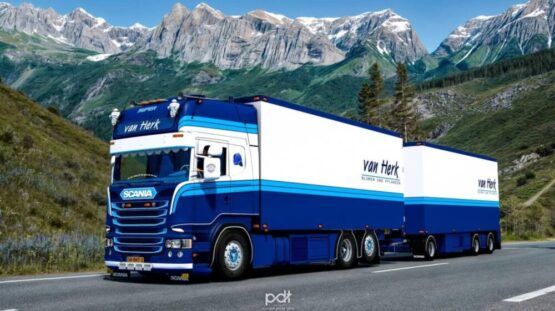 Scania R450 Van Herk + Trailer v16.0